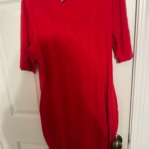 VENUS Bright Red Short Sleeve Dress